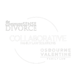 Logo for the Common Sense Divorce and Valentine Osbourne Law.